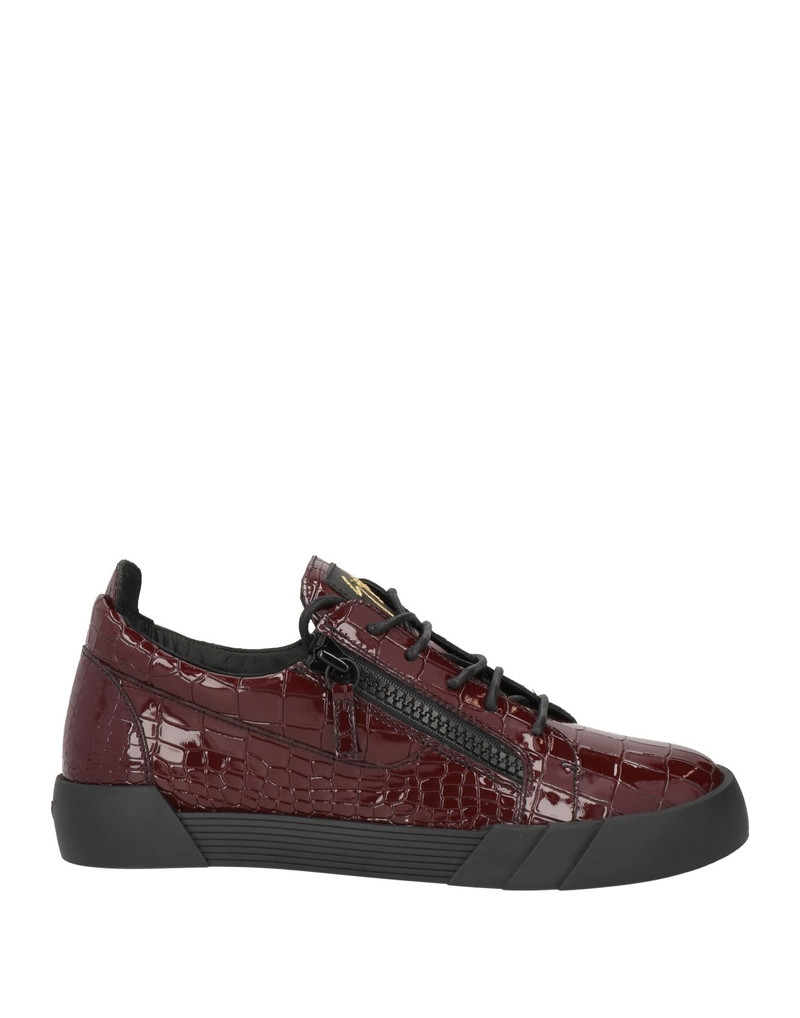 Burgundy Men's Sneakers - 1