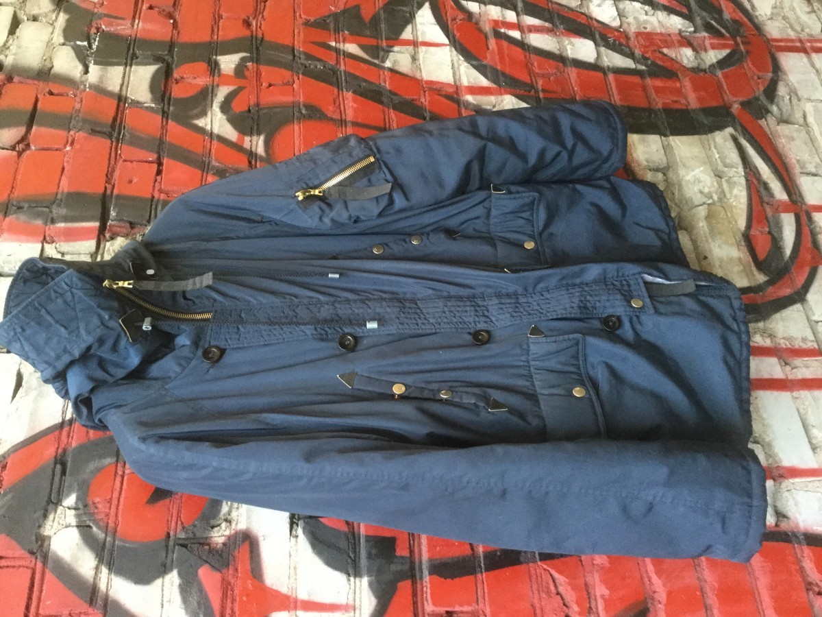 Denis Simachev - Oversized dark blue parka. Like Raf Simons or Rick Owens - 5