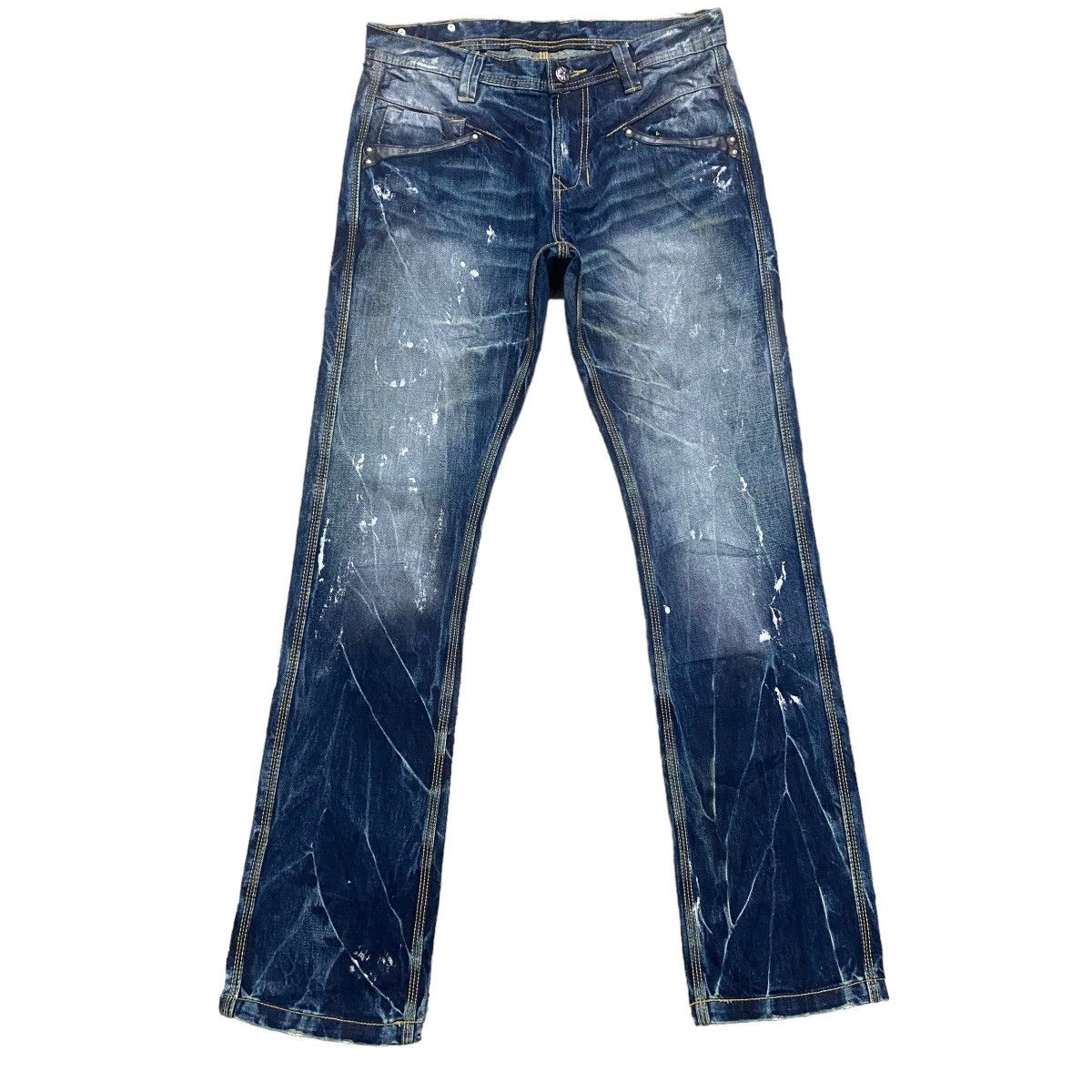 Le Grande Bleu (L.G.B.) - ARMY OF NO! Denim Painter Jeans - 2