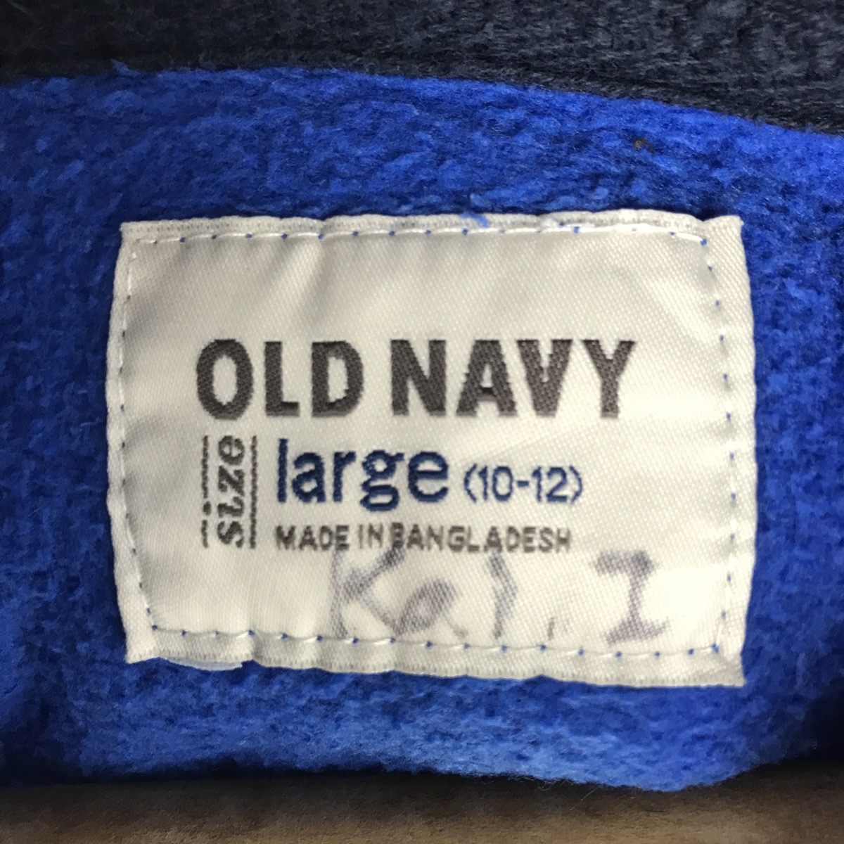Vintage - OLD NAVY Sweatshirts Hoodie Big Spellout - 2