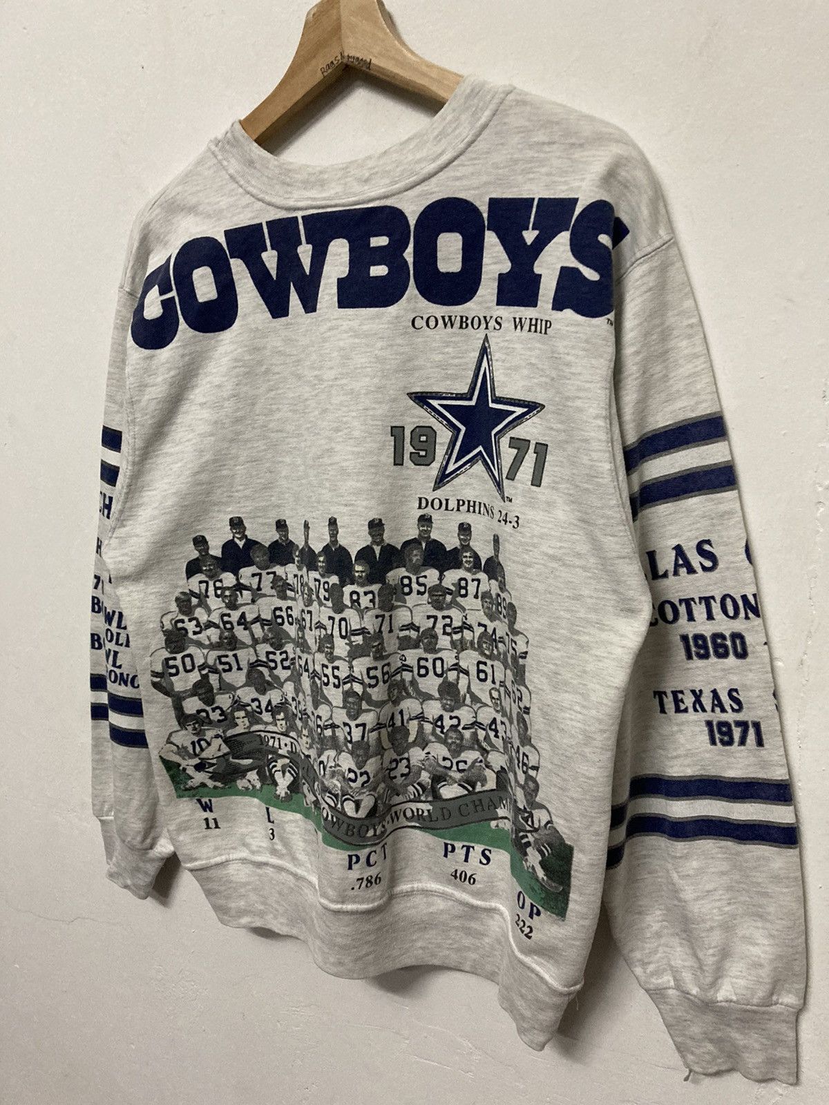 Vintage 90s Dallas Cowboys Long Gone Crewneck Swestshirt - 6