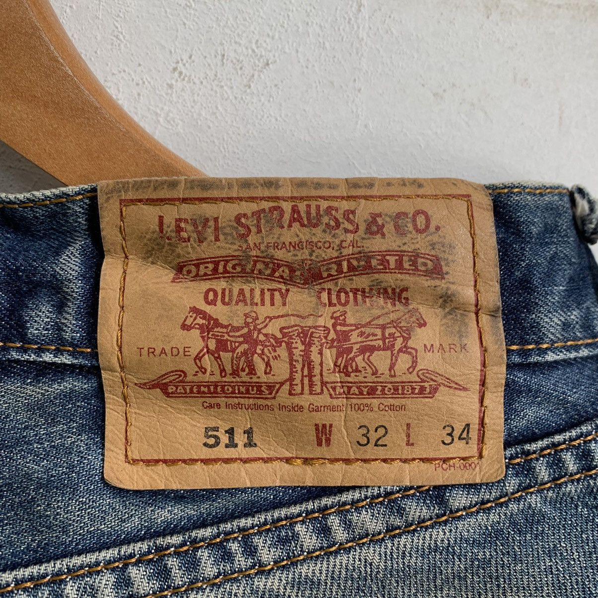 Vintage - Levis Lot 511 Rare Stone Wash Jeans Denim - 10