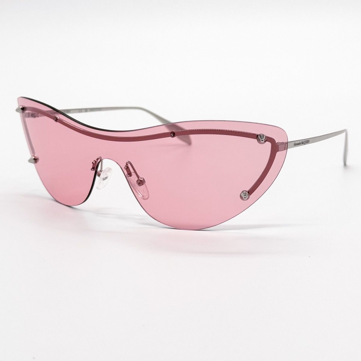 NEW ALEXANDER MCQUEEN AM0413S 003 PINK GOLD WOMEN SUNGLASSES - 2