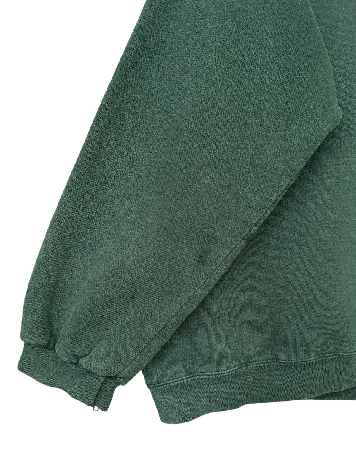 Vintage 90s Adidas Trefoil Biglogo Green Baggy Sweatshirt - 10
