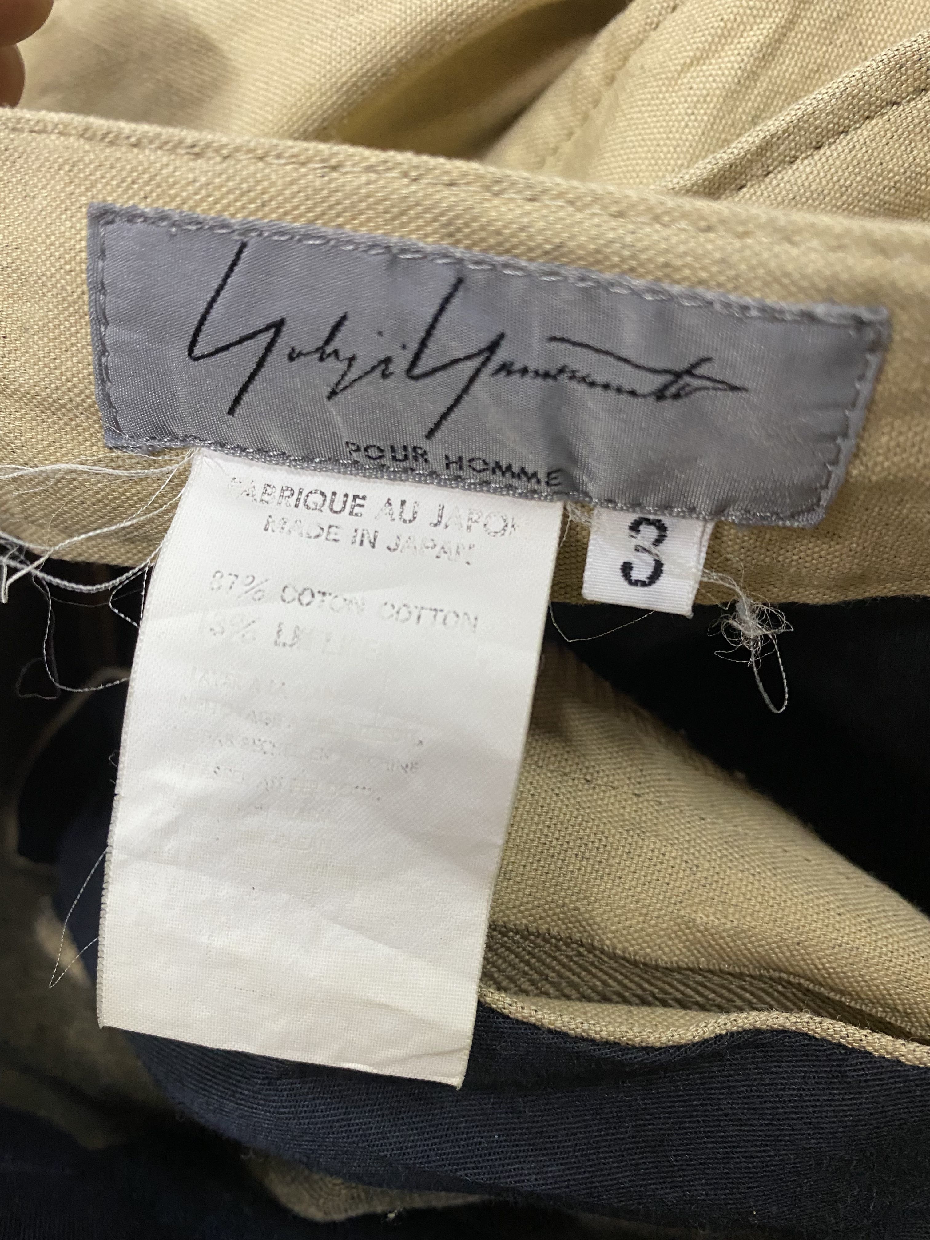 Yohji Yamamoto Pour Homme Cotton Linen Balloon Pants - 4