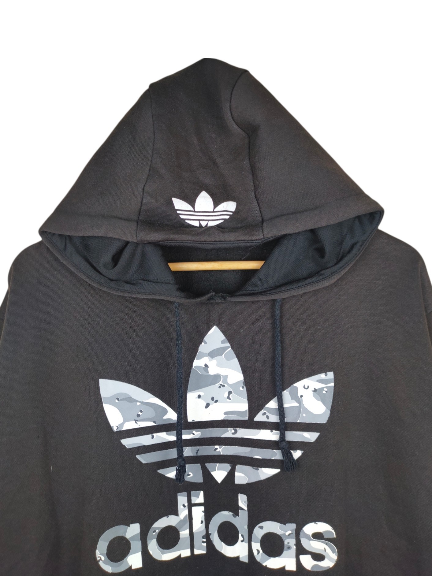 Adidas Big Logo Pullover Hoodie Sweatshirt - 2