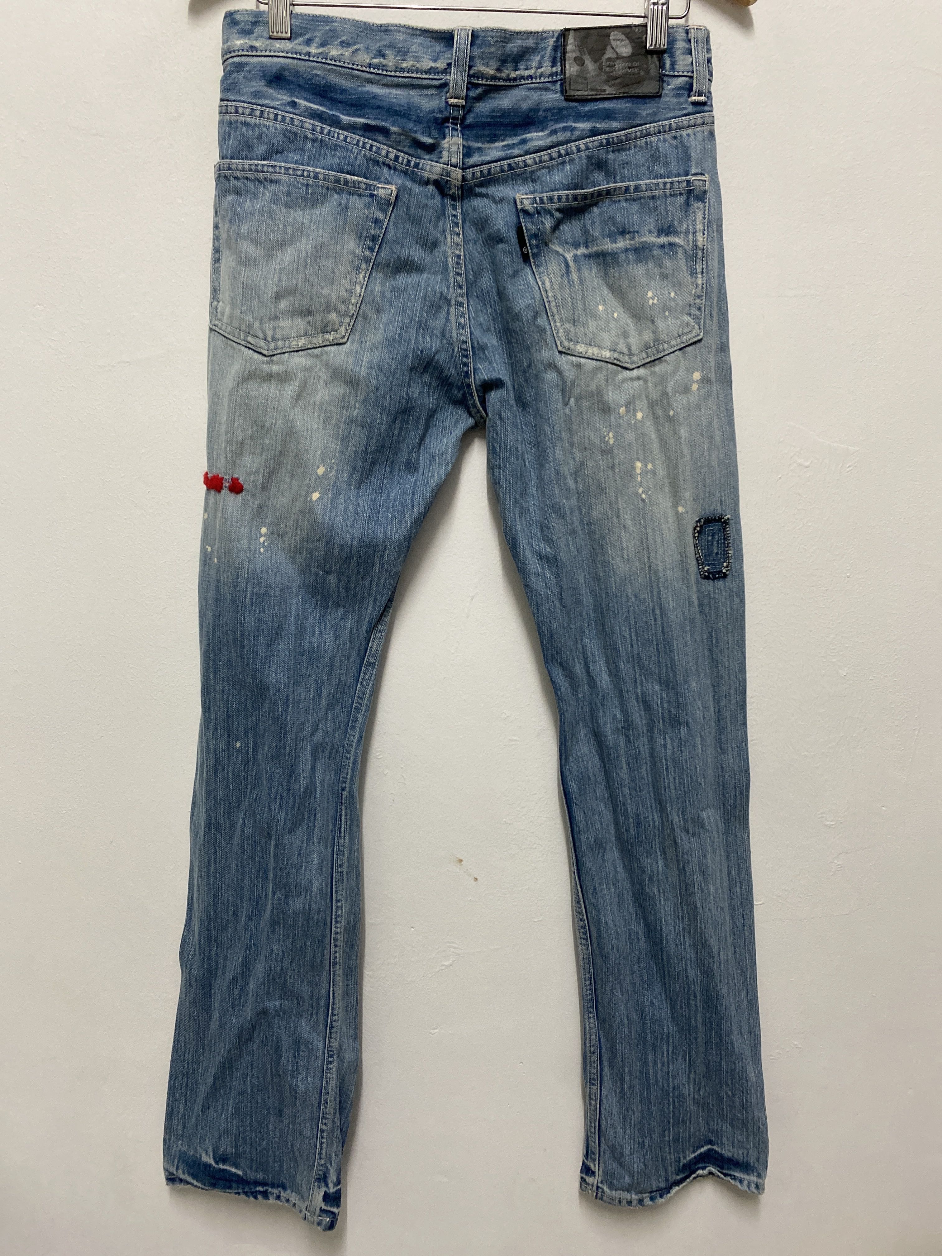 Custom Distressed Jeans - Everyday Wear “America” Patchwork Edition - 5