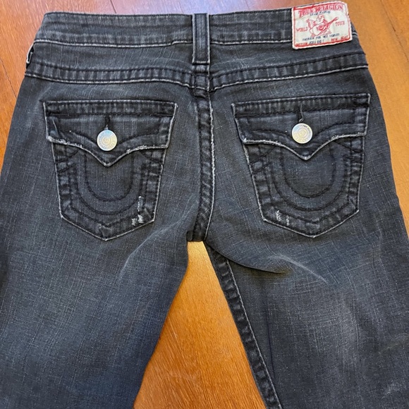 True Religion Vintage Washed Black Joey Jeans y2k - 6