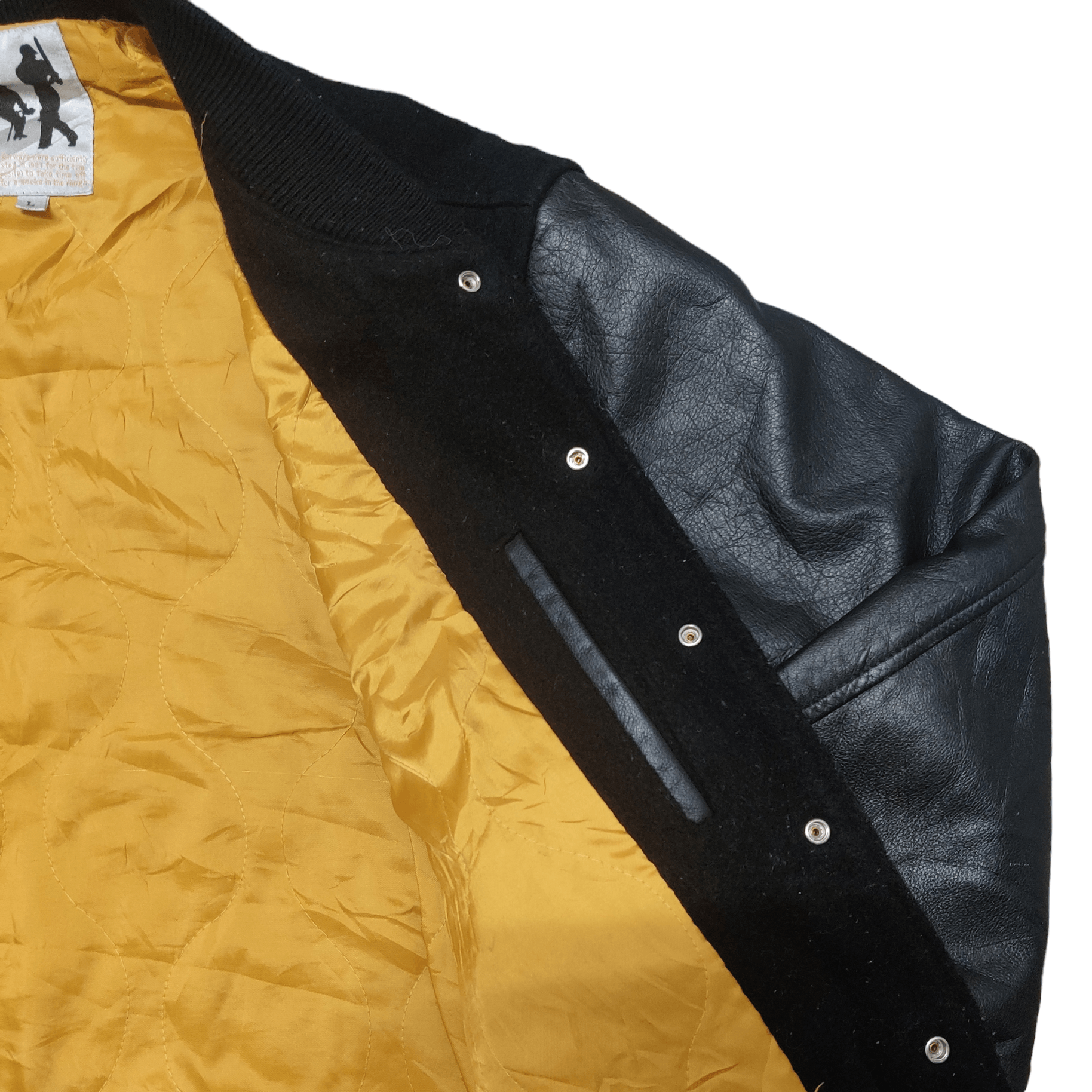 Vintage Japanese Brand Baseball Varsity Jacket Wool Leather - 8