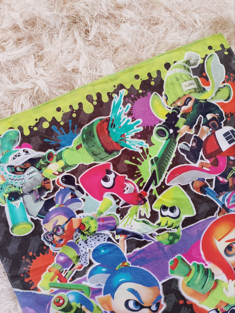 Japanese Brand - 2015 Splatoon by Nintendo Handkerchief Bandana - 5