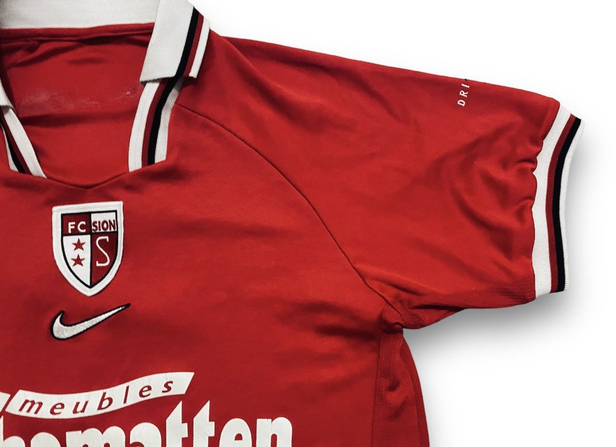 Fc Sion Home Football 1998 2000 Jersey Nike Vintage Men’s S - 4