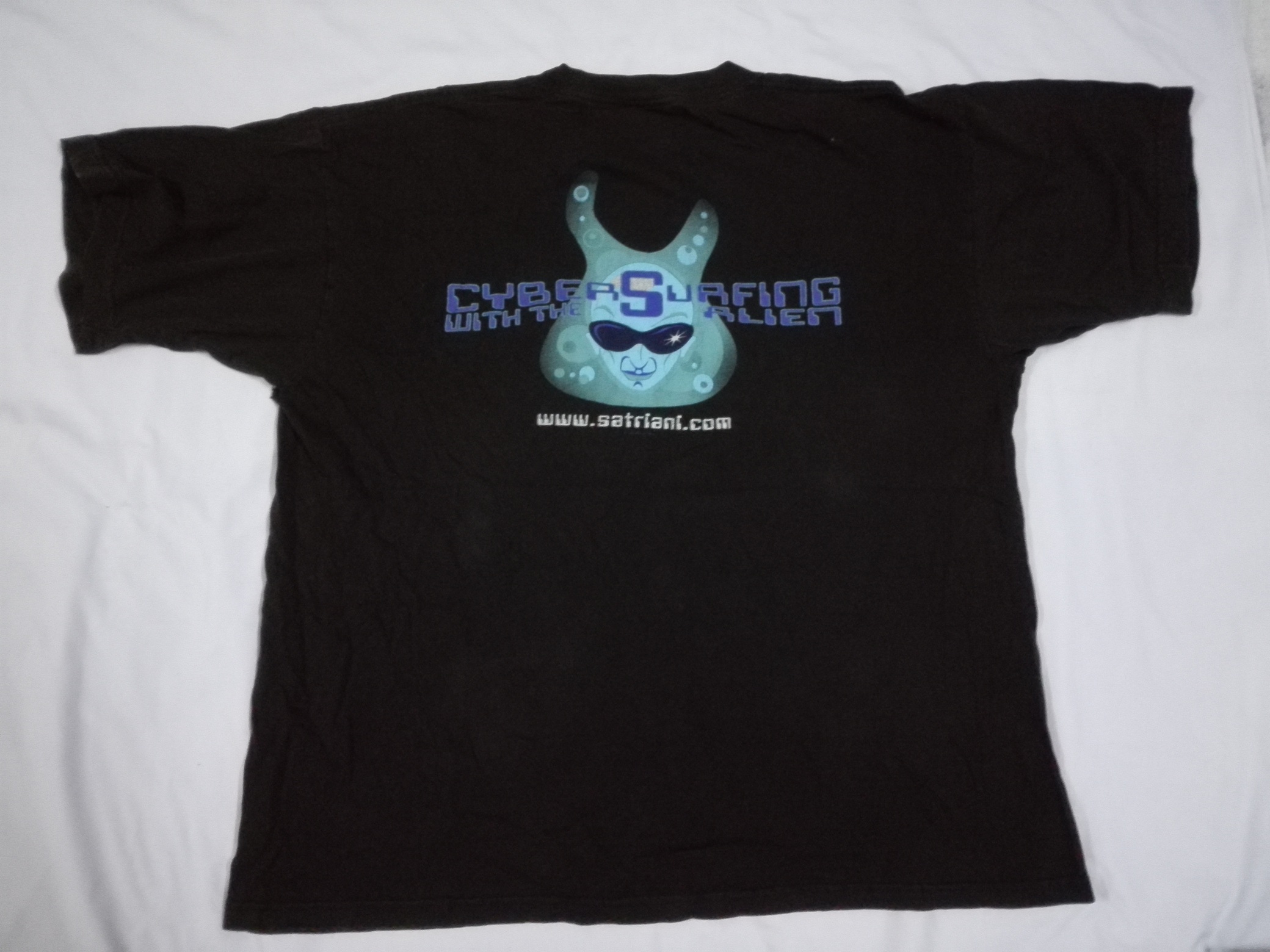 Very Rare - VINTAGE Late 90s JOE SATRIANI Cyber Surfing Alien Tour Tee - 3