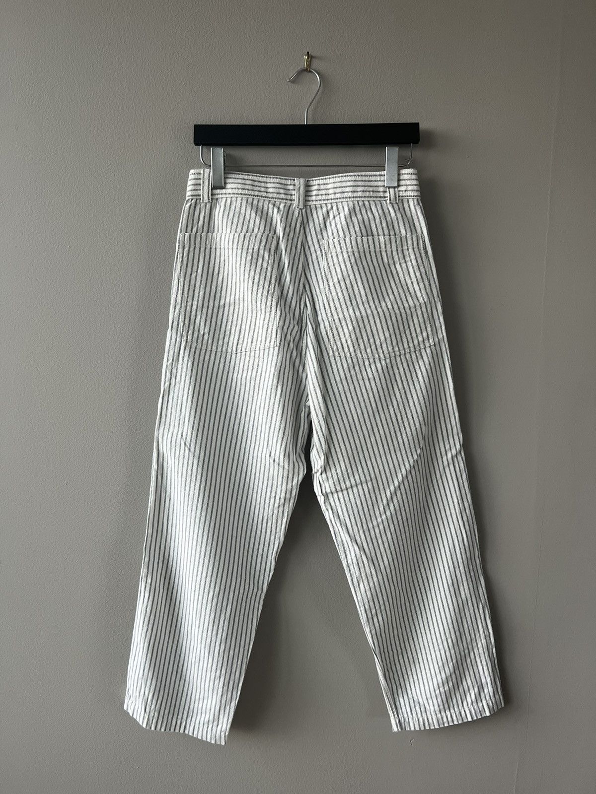 Striped Cotton Trousers - 4