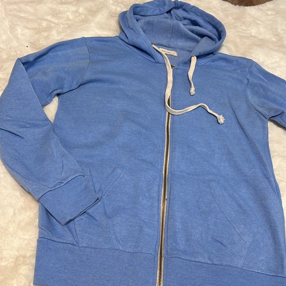 Ocean Drive Bright Blue Super Soft Fleece Full Zip Hoodie - 3