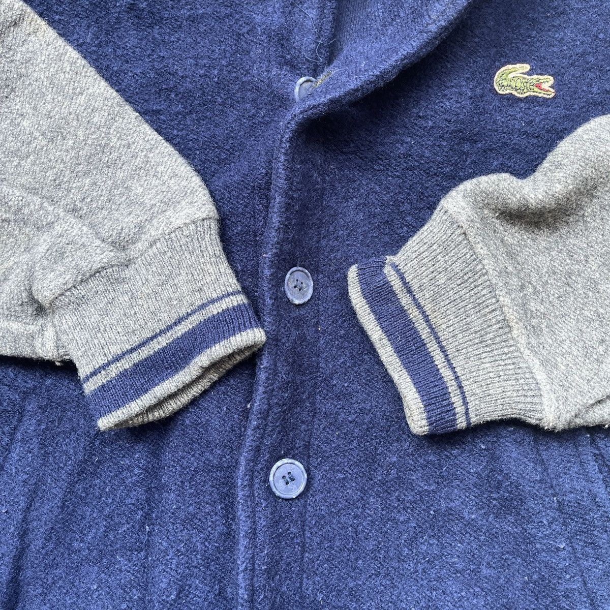 Bomber Style Jacket Lacoste Vintage 80s Sweater Japan - 13