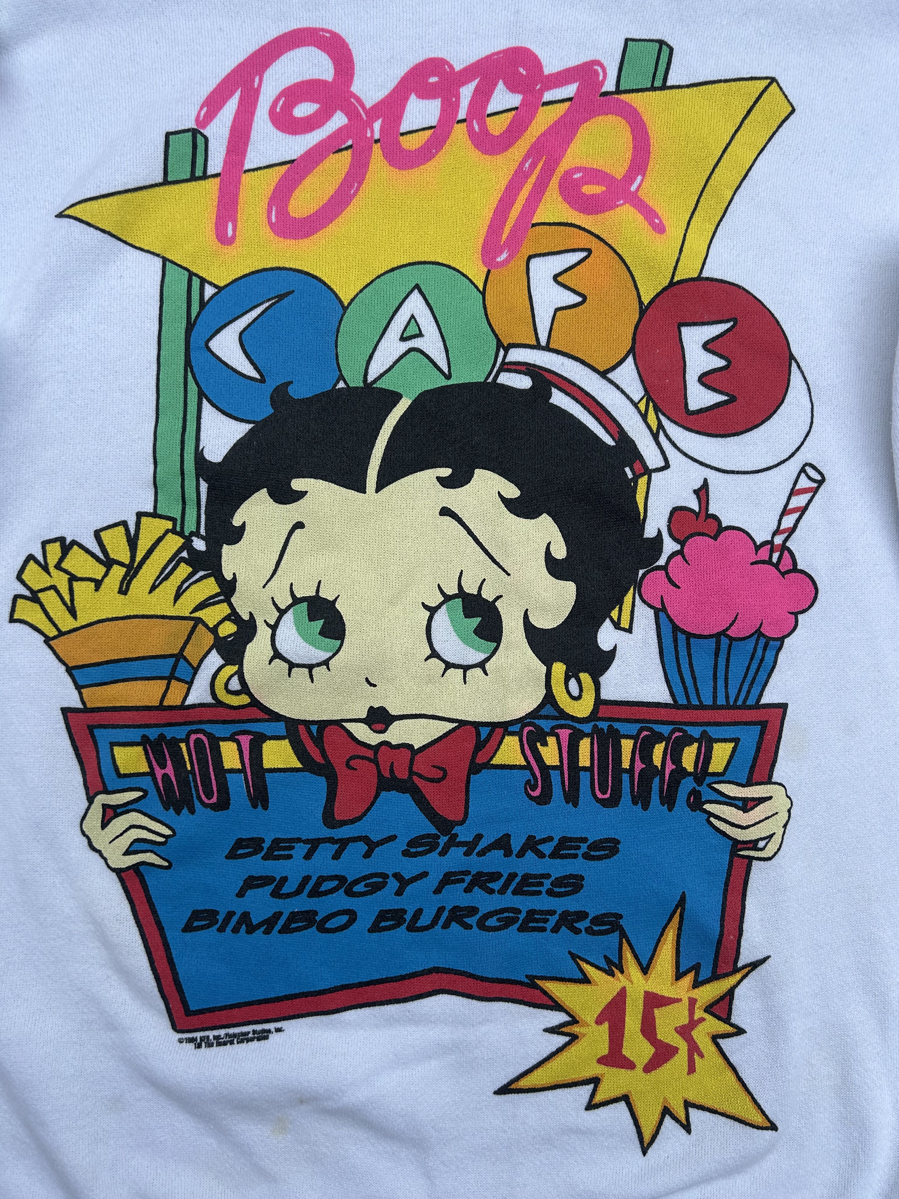 Vintage Betty Boop Cafe Crewneck ©️1994 - 2