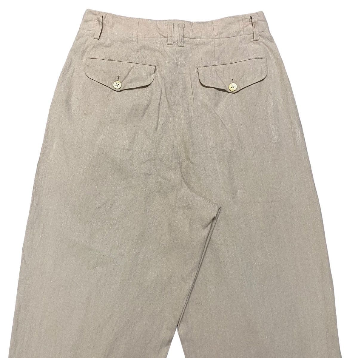 AD1989 Comme Des Garcons Homme Linen Baggy Pants - 9