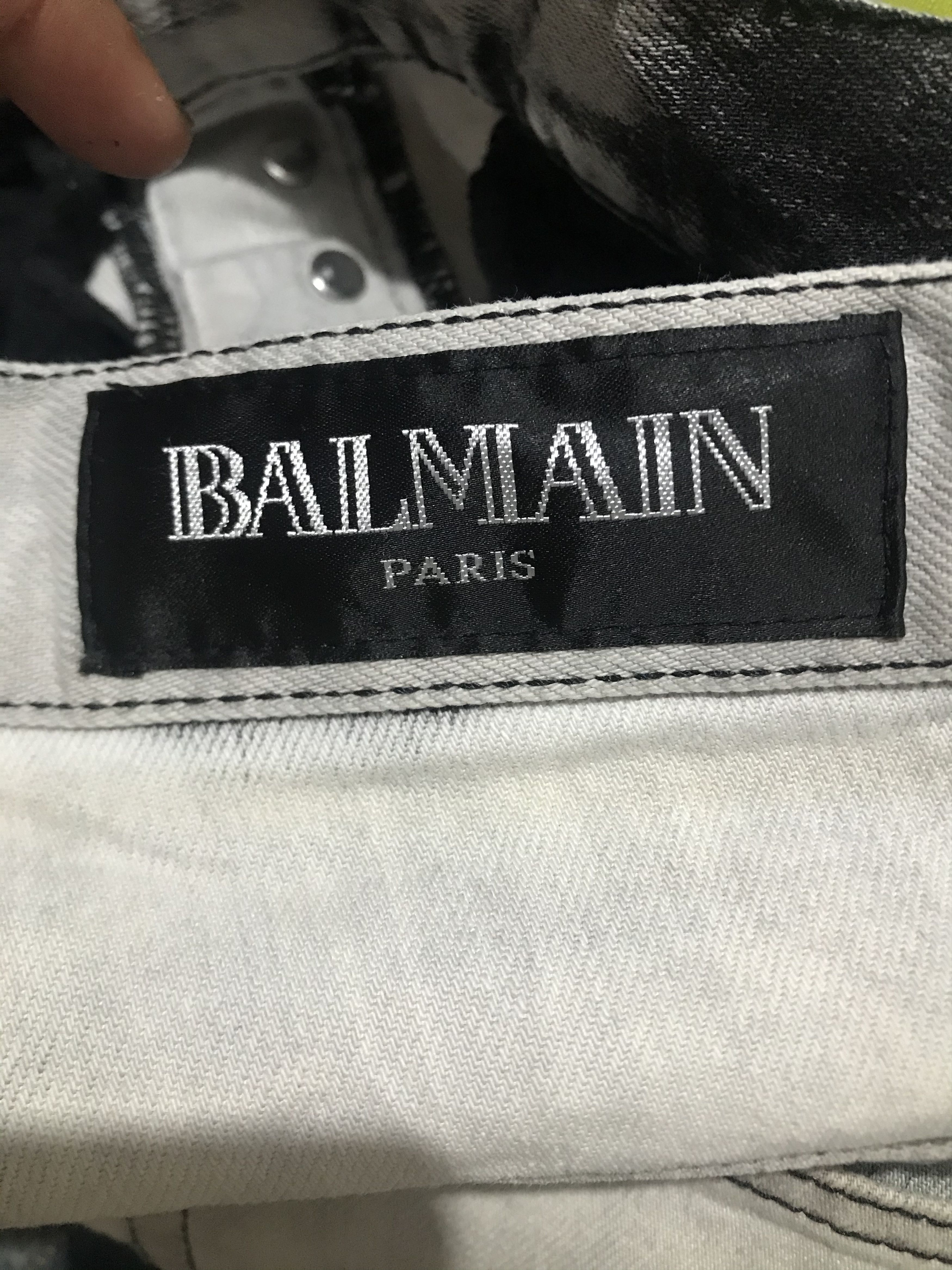 Balmain Paris Stone Wash Denim Pants - 4