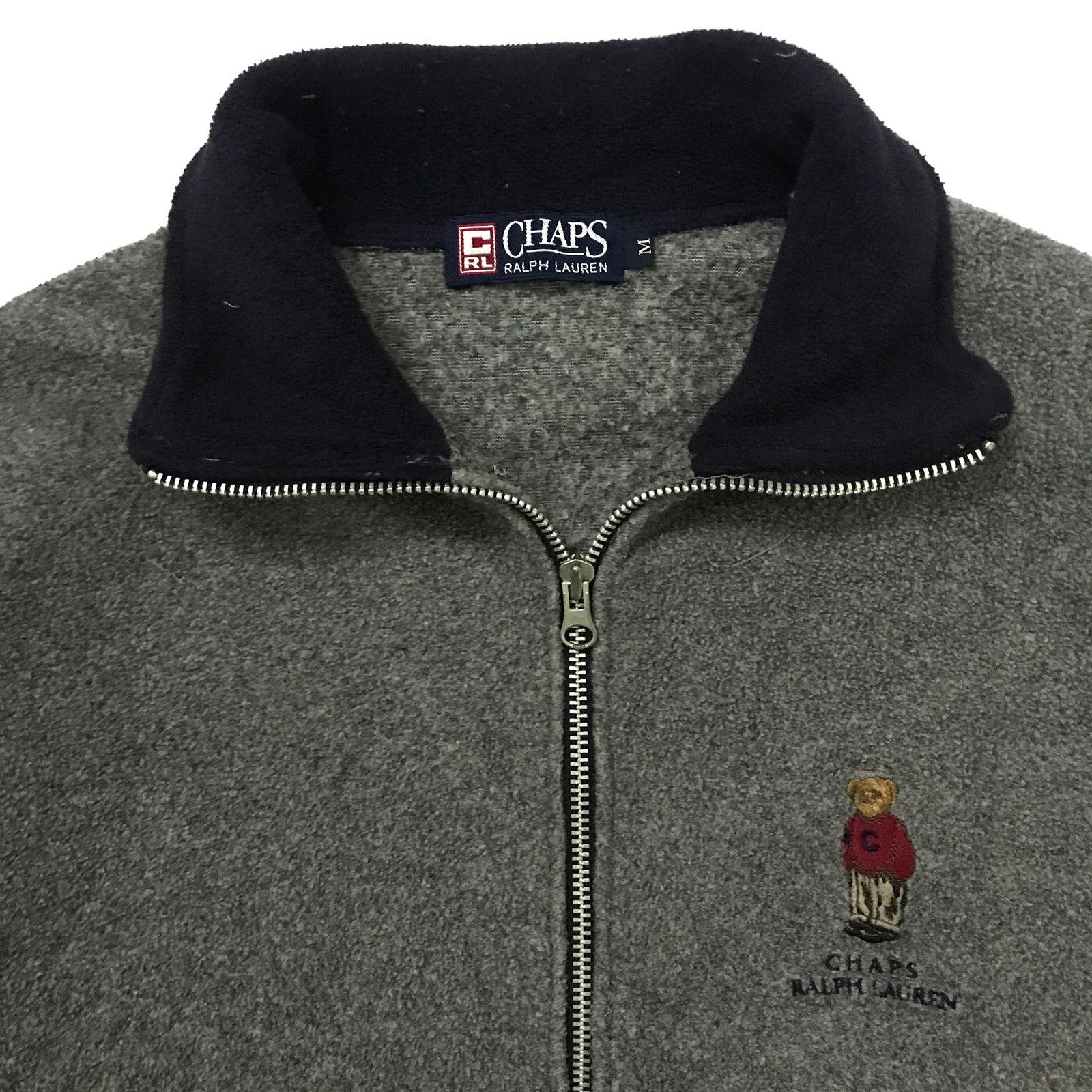 Custom - Chaps Ralph Lauren fleece jacket polo bear - 2