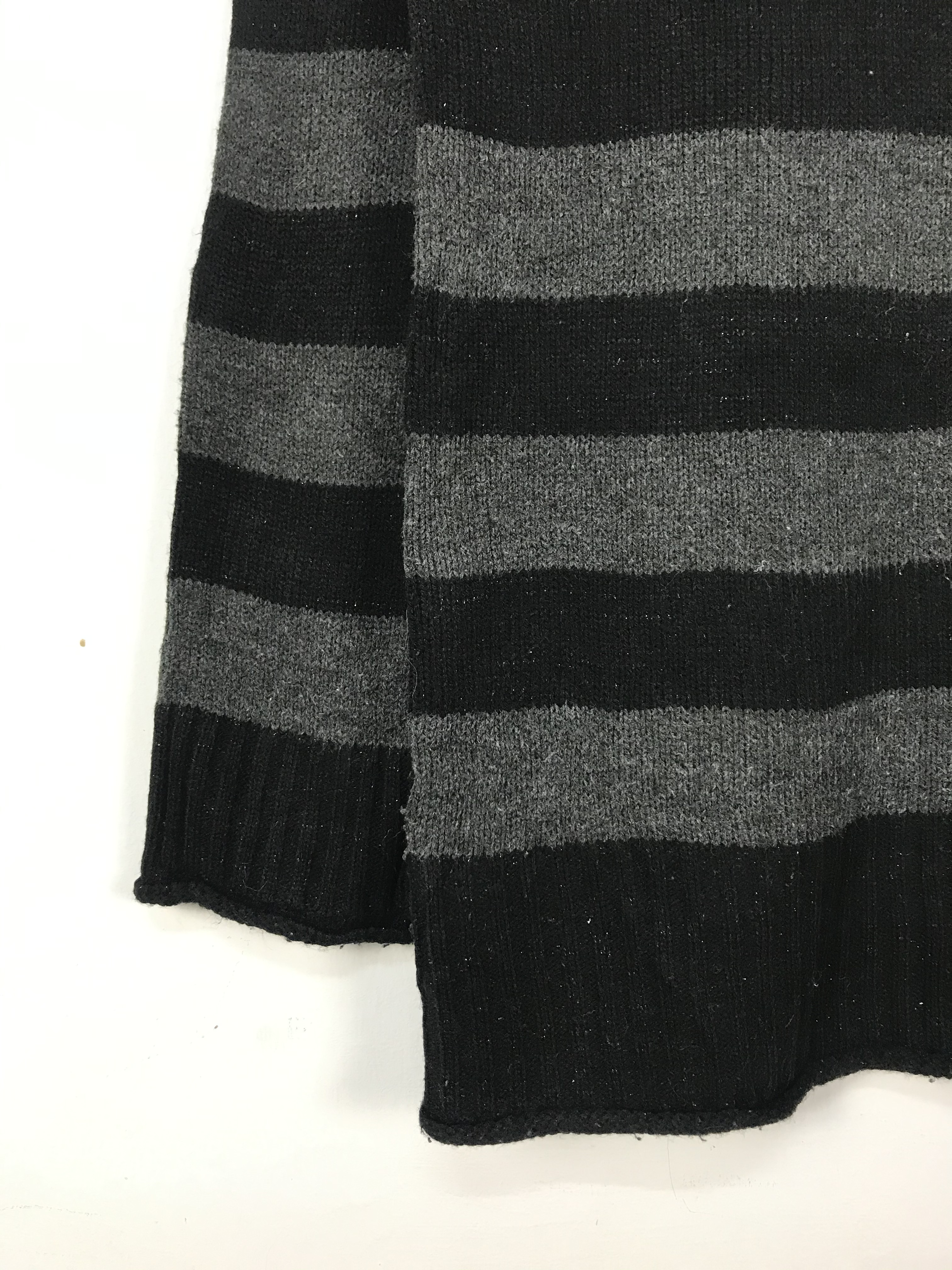 Japanese Brand - Sharp Shooter Grunge Kurt Cobain Stripe Vneck Knitwer #2678 - 5