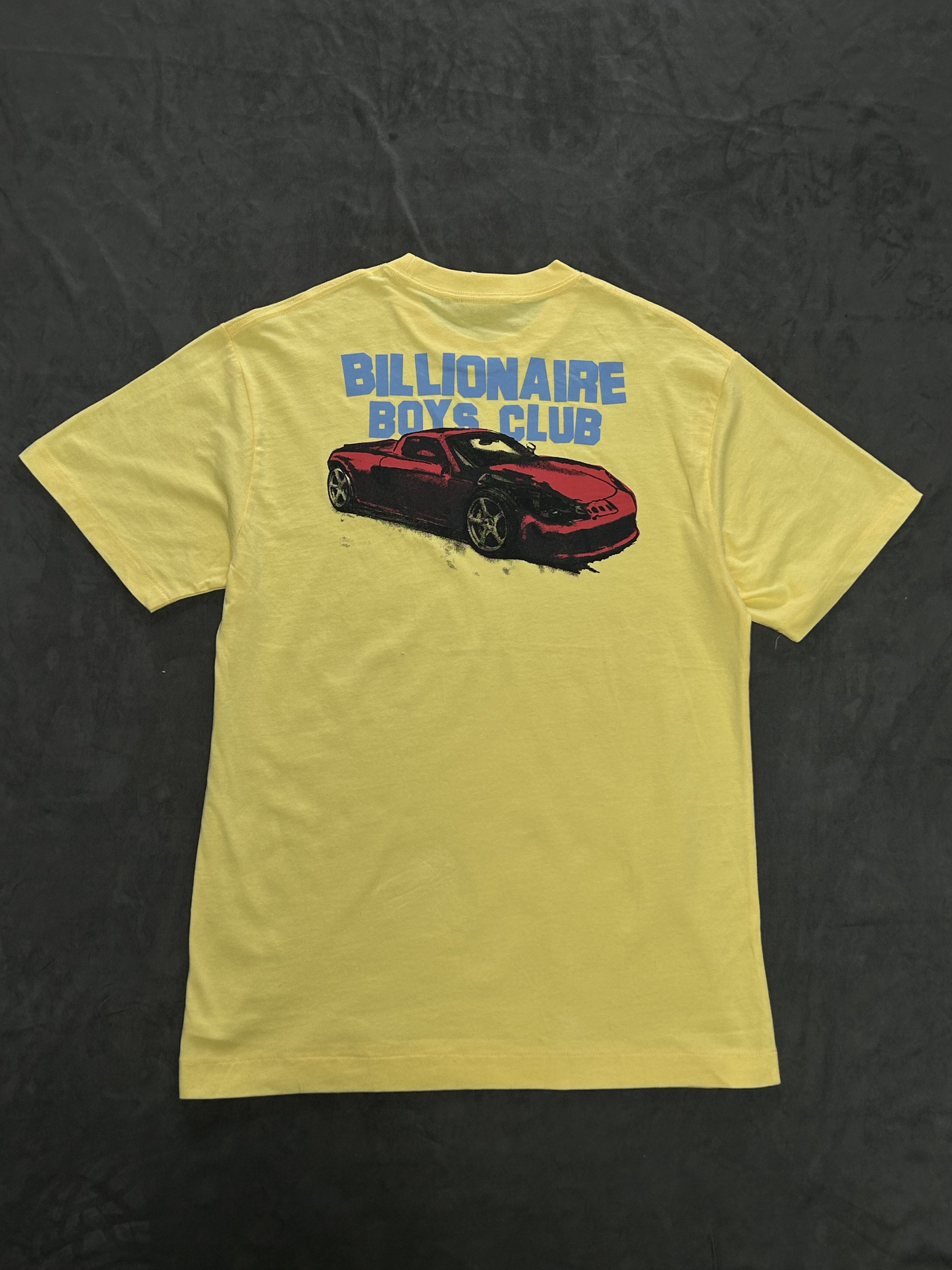 Rare Billionaire Boys Club BBC Supercar T-shirt Yellow Large - 1