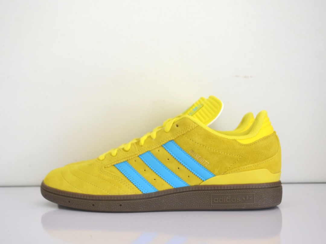 Adidas Skateboarding Busenitz Pro (Gum Sole) Sneakers/Shoe - Yellow/Blue  - 3