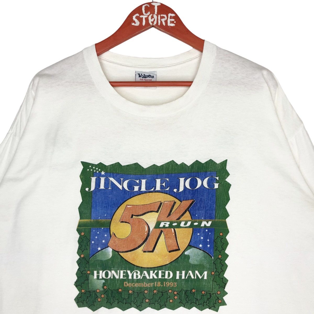 Vintage - 1993 Volunteer Jingle Jog Honeybaked Ham Long Sleeve - 3