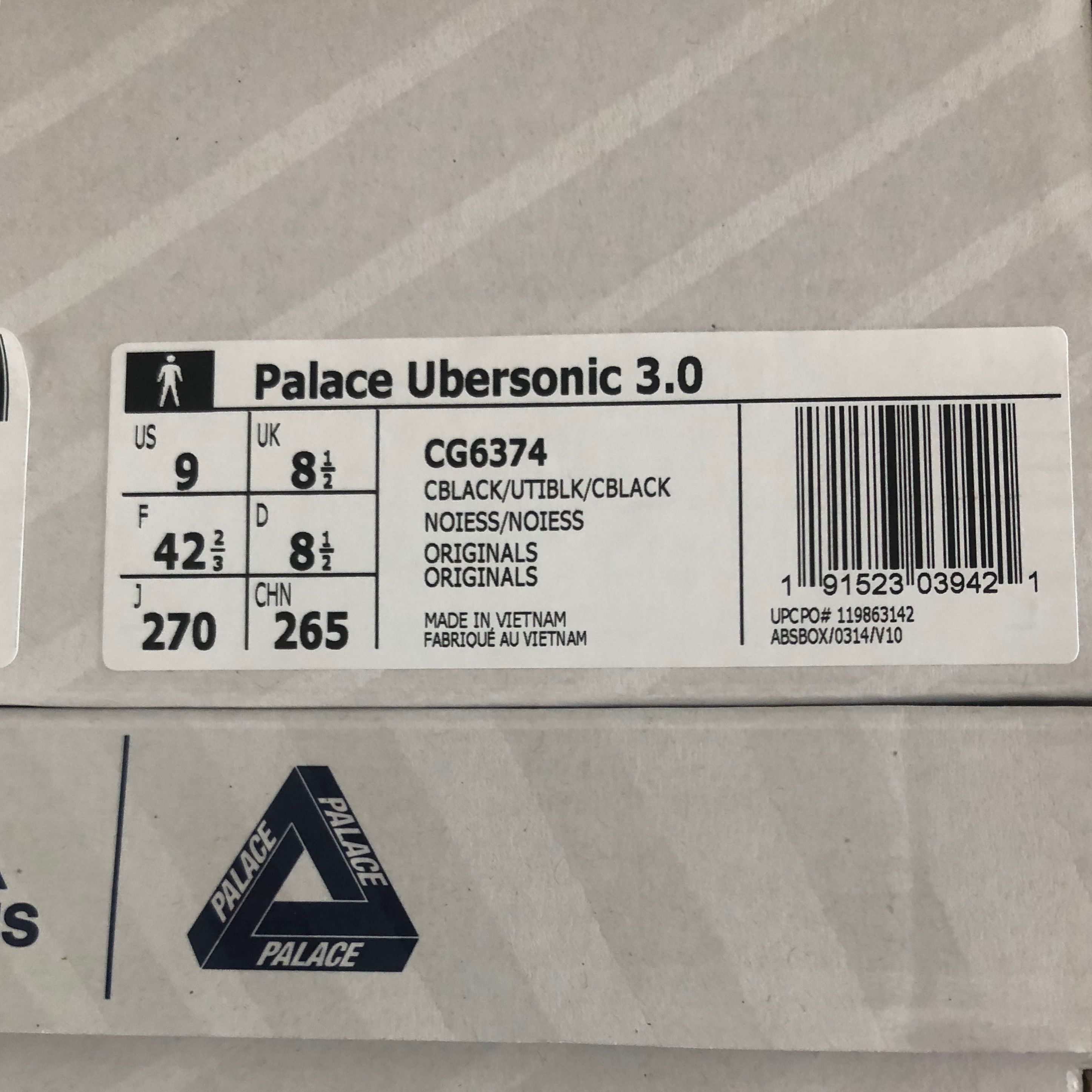 Palace Adidas Tennis Ubersonic 3.0 Black DS - 16