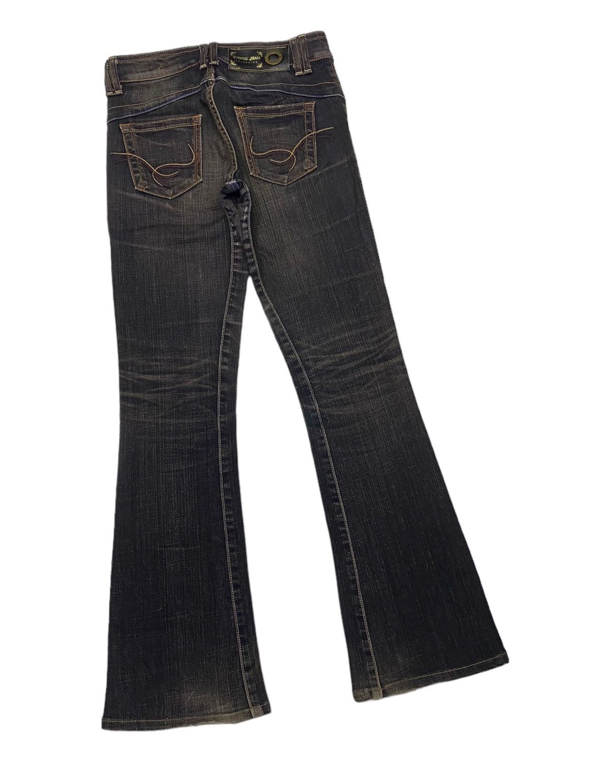 FLARE JEANS EDWIN SOMETHING VIENUS JEANS DISTRESS DENIM - 4