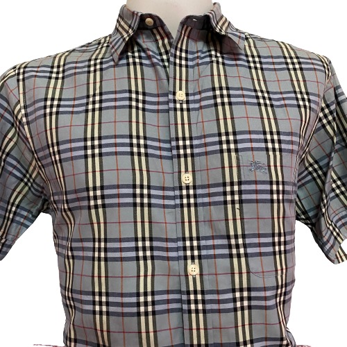 Burberry Nova Check Reversible 1/2 Sleeve Shirt Top online Size L (see Measurements)