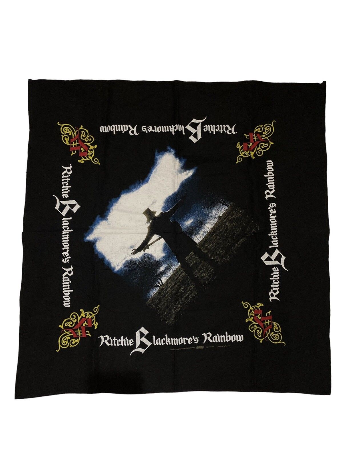 Rock Band - Deadstock 90’s Ritchie Blackmore’s Rainbow Handkerchief - 1