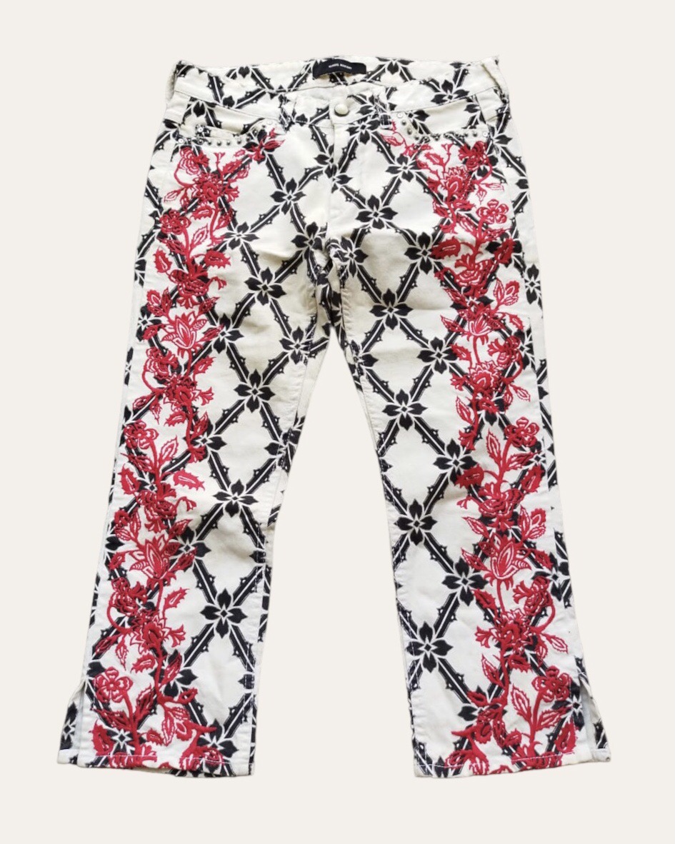 2013 Isabel marant embroidery 3/4 jeans. - 1