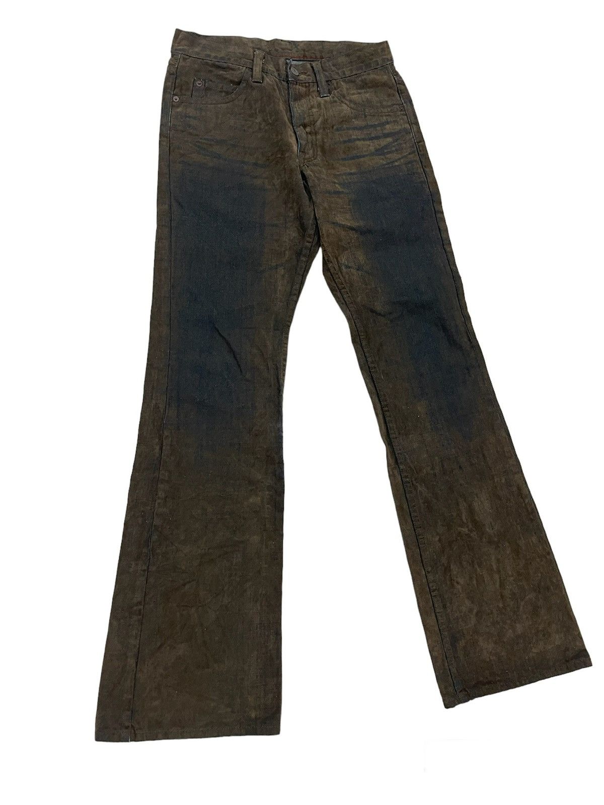 If Six Was Nine - 🔥Vintage Flare Jeans Bootcut Distressed Mole Skin - 1