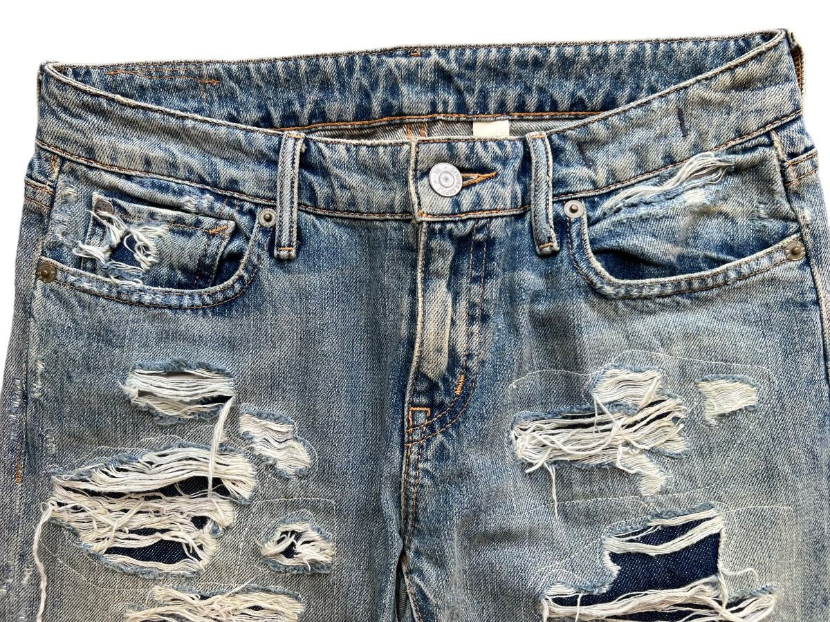 Ralph Lauren Rusty Ripped Distressed Denim Jeans 28x29 - 8