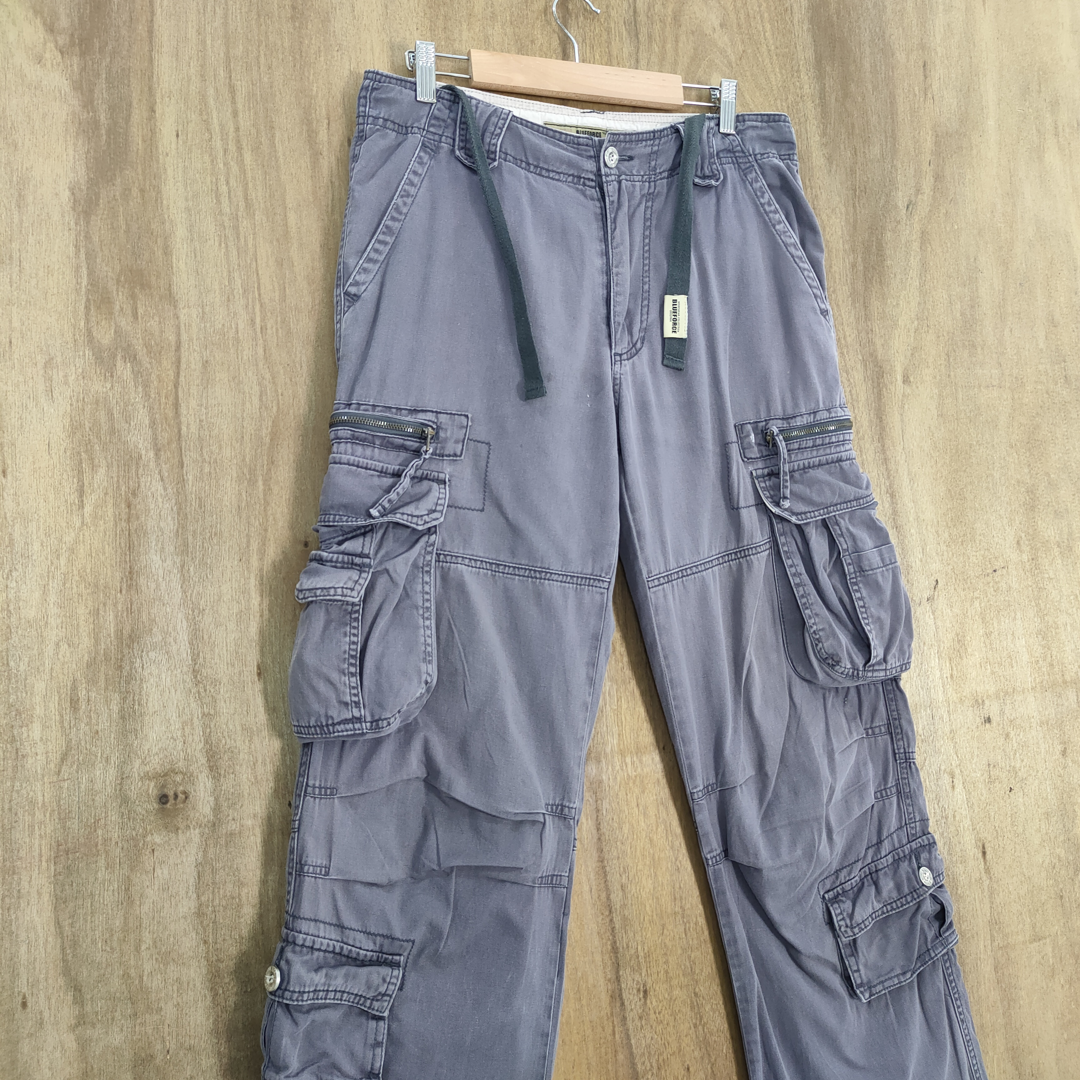 Designer - BLUE FORCE FADED MULTIPOCKET CARGO PANTS - 2