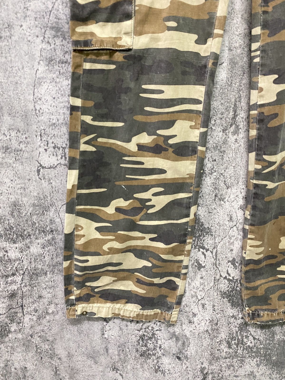 Military - Japan Brand MISS ME Multipocket Low Rise Camo Cargo Pants - 7