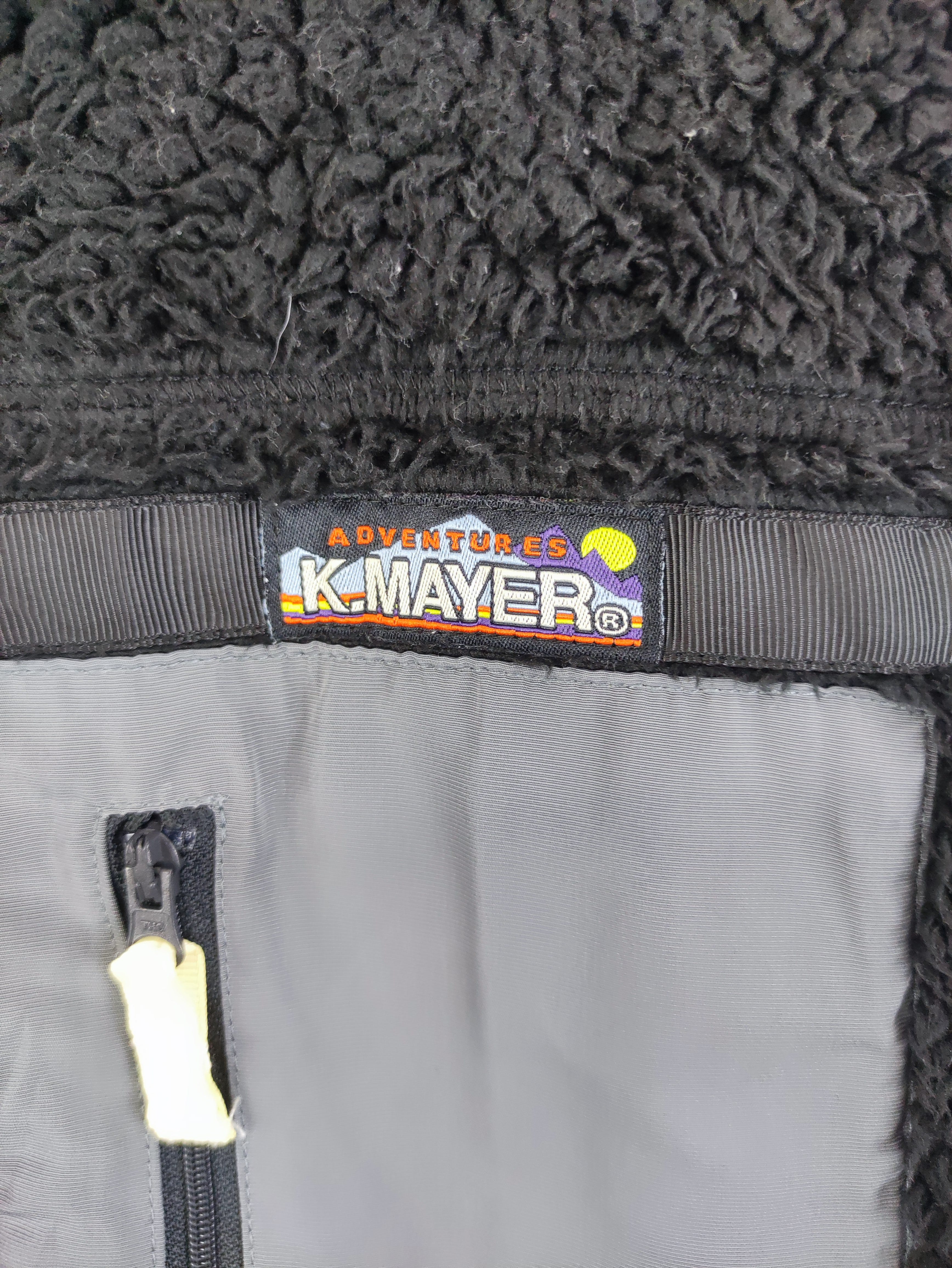 Vintage Kriff Mayer Sherpa Jacket Zipper - 2