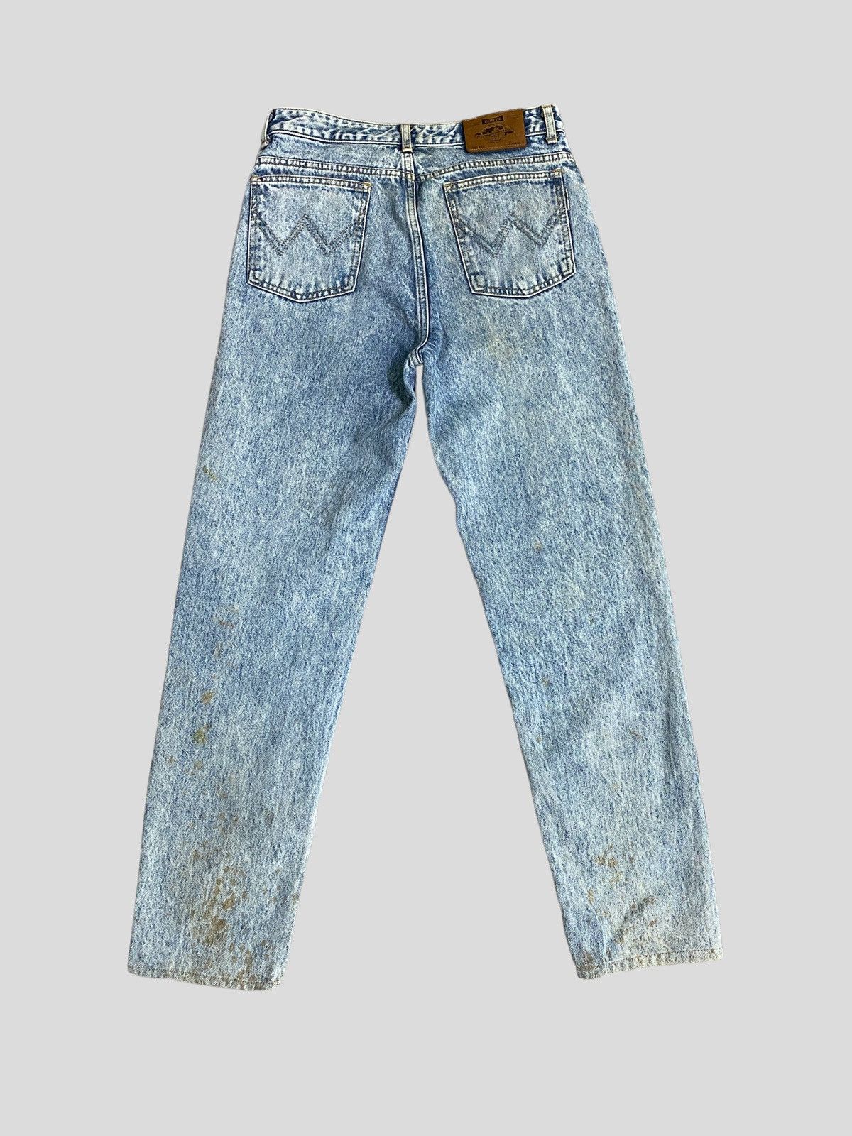 VINTAGE SKINNY EDWIN ACID WASH RUSTY JEANS - 2