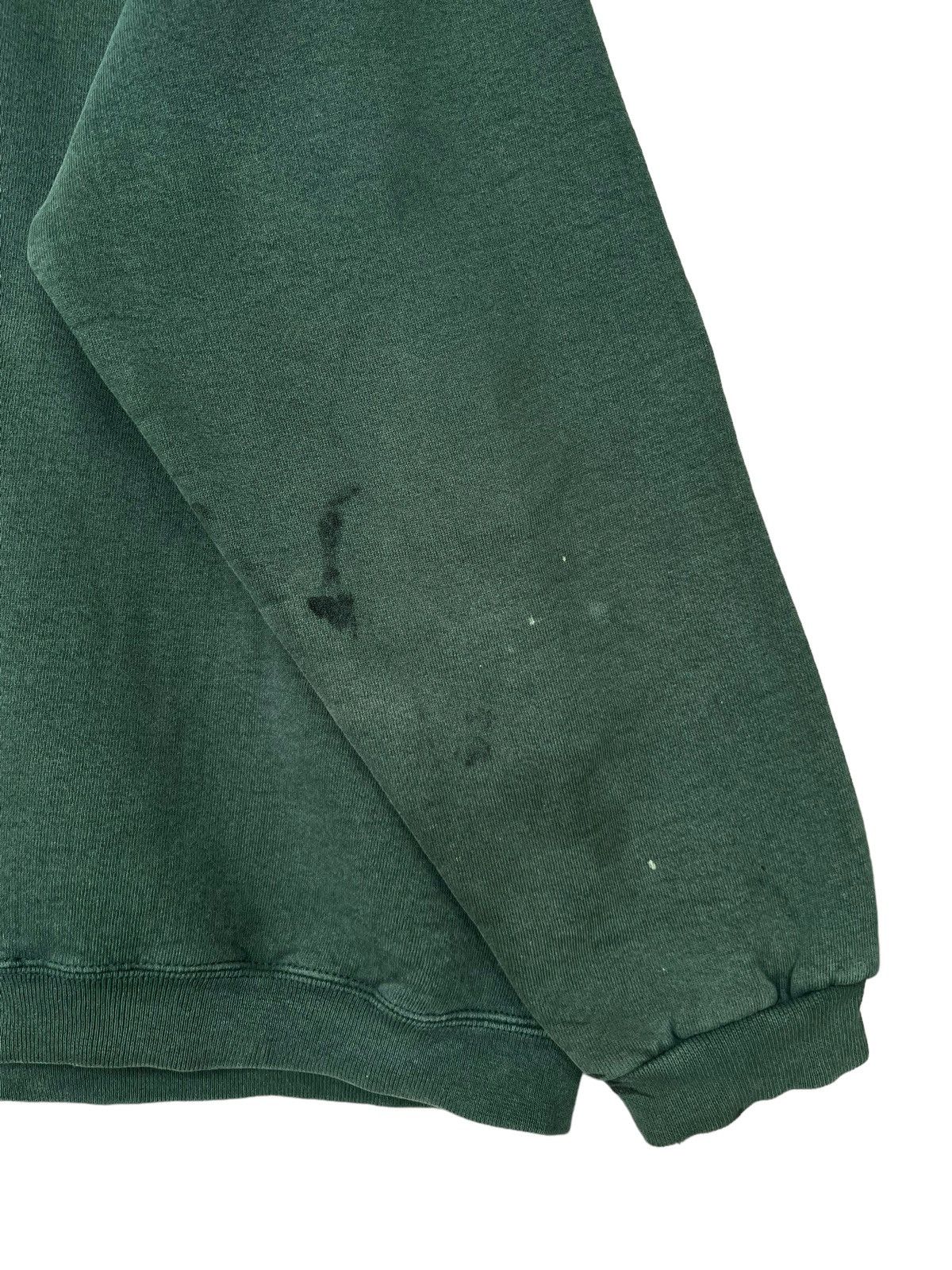 Vintage 90s Adidas Trefoil Biglogo Green Baggy Sweatshirt - 11