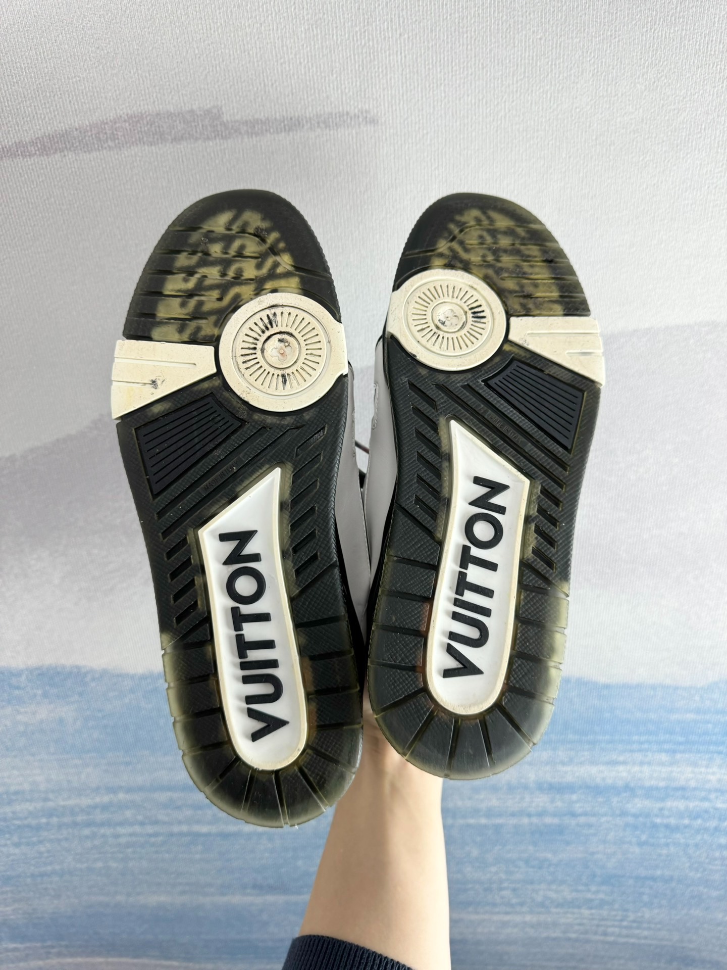 Louis Vuitton LV Trainer Black and White Panda Shoes - 5