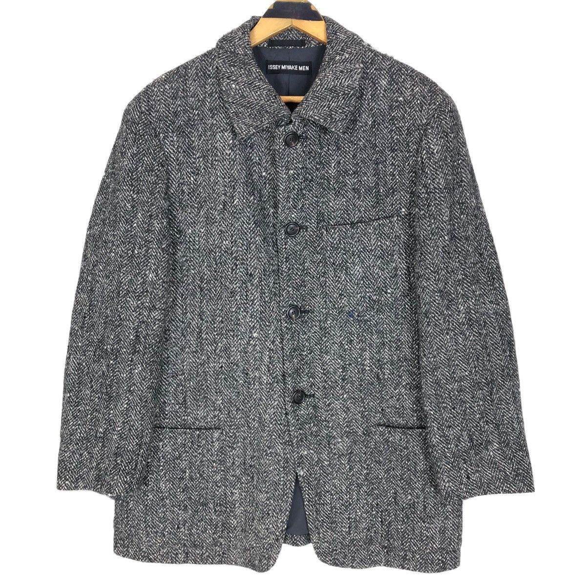 Vintage Issey Miyake Men 2009 A/W Tweed Coat Blazer - 1