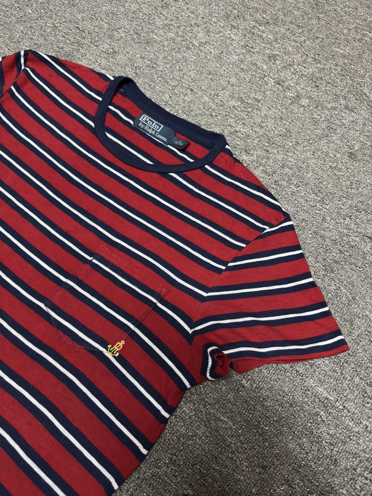 POLO RALPH LAUREN STRIPE POCKET T SHIRT - 2