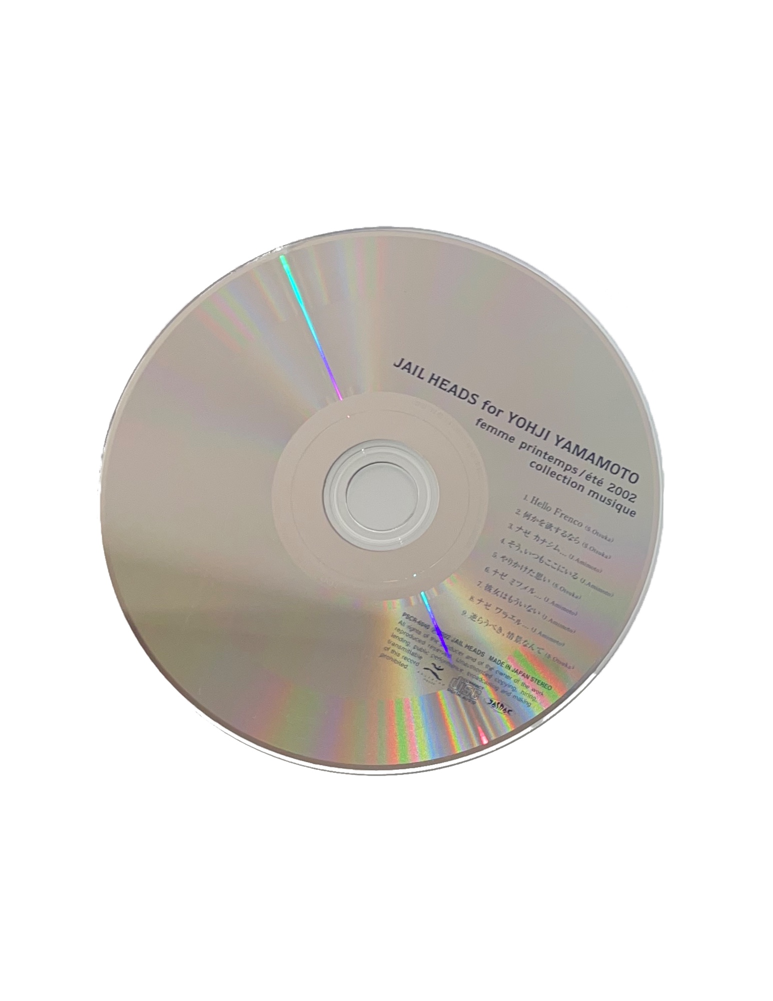 Jail Heads for Yohji Yamamoto A/W 2002 Show CD - 3
