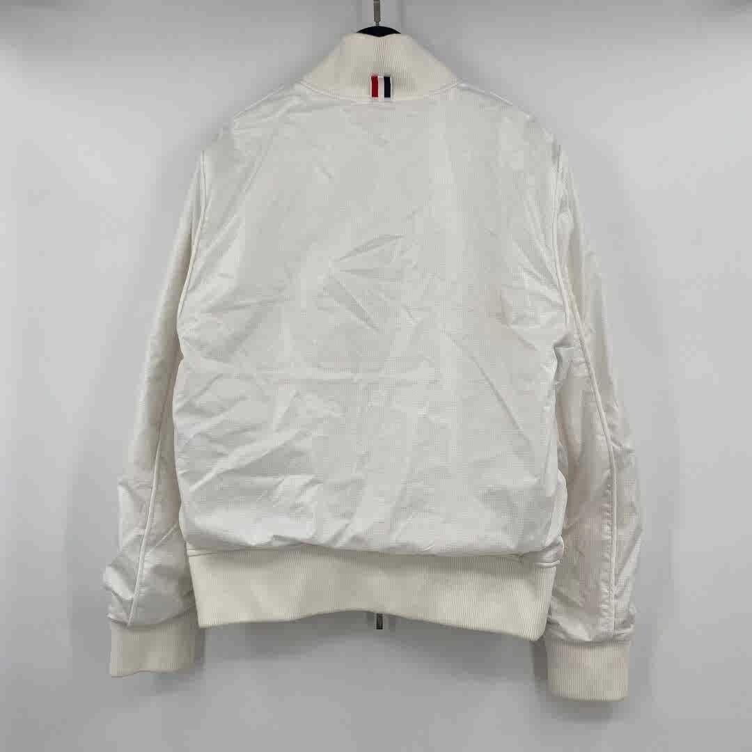 THOM BROWNE DIAGONAL STRIPE RIPSTOP BOMBER JACKET - 2