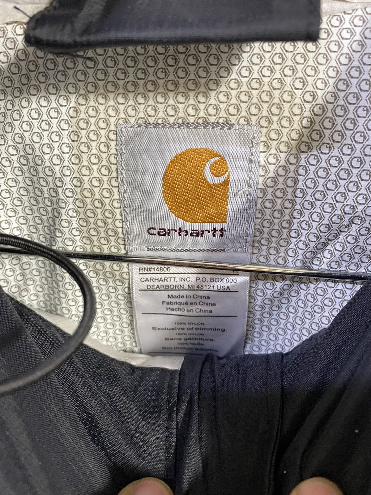 Carhartt Waterproof Breathable Jacket Hoodie Small Logo - 4