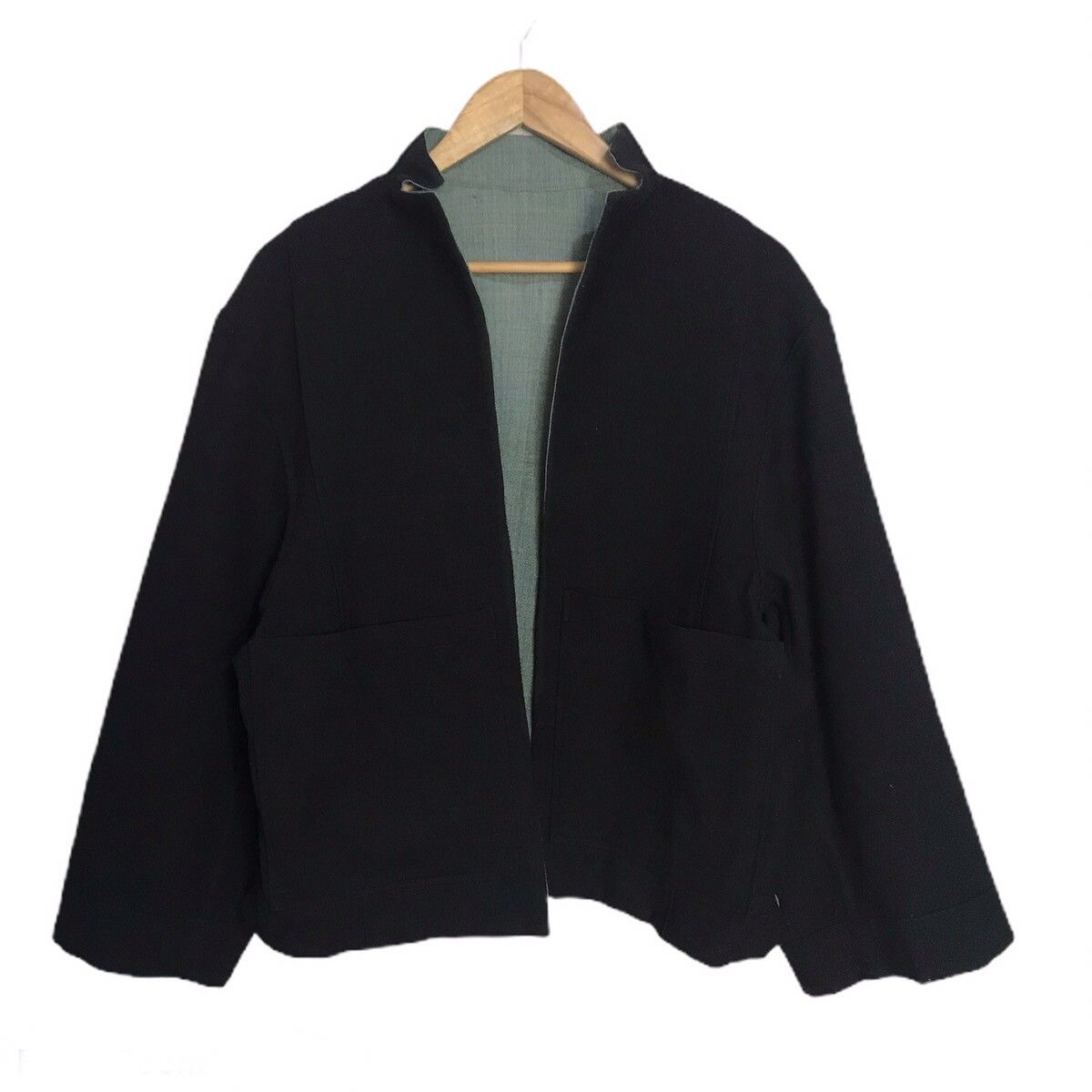 Ys yohji Yamamoto reversible cardigan jacket wool laine - 2