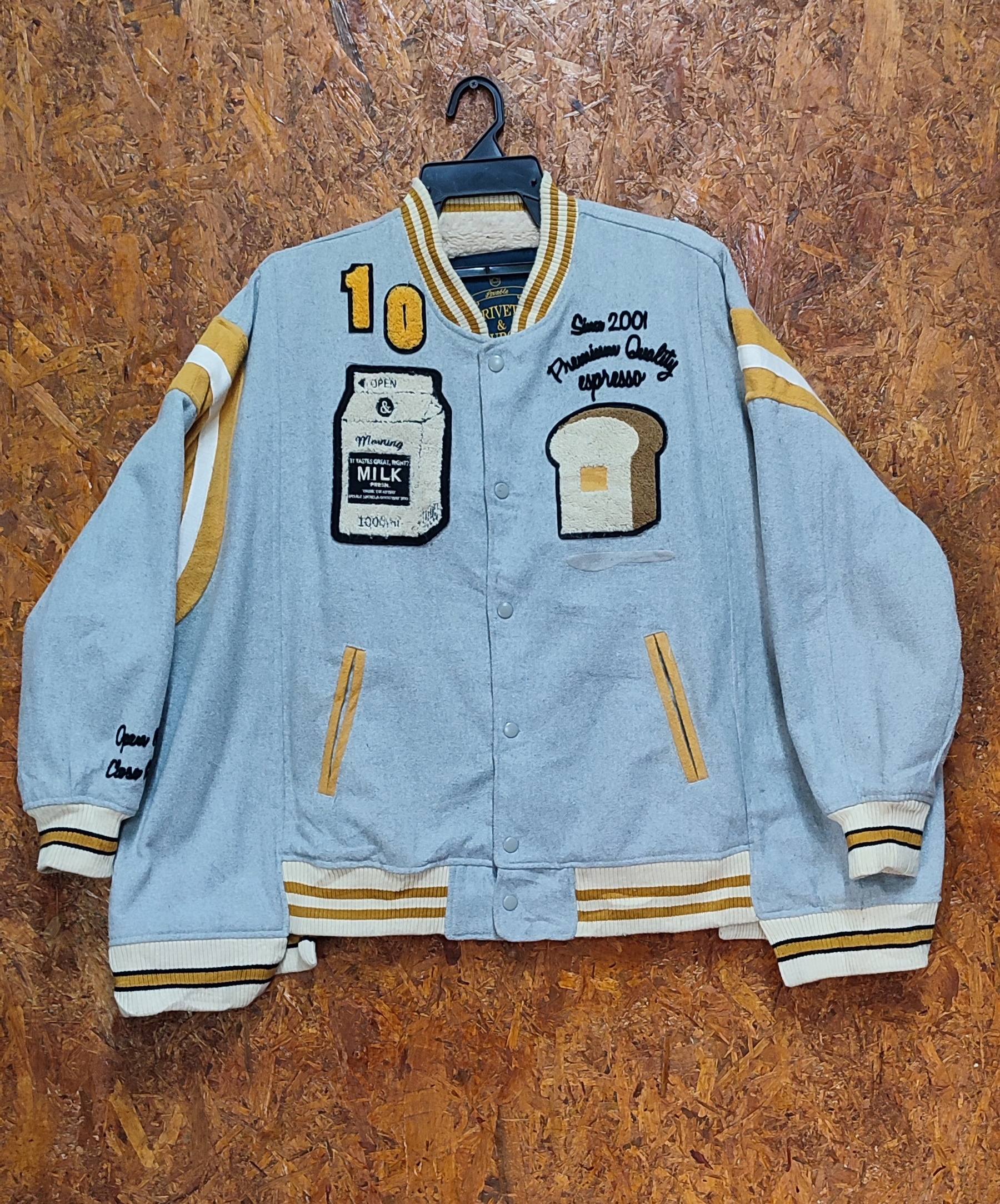 Japanese Brand - Rivet N Surge Rare Varsity Jacket