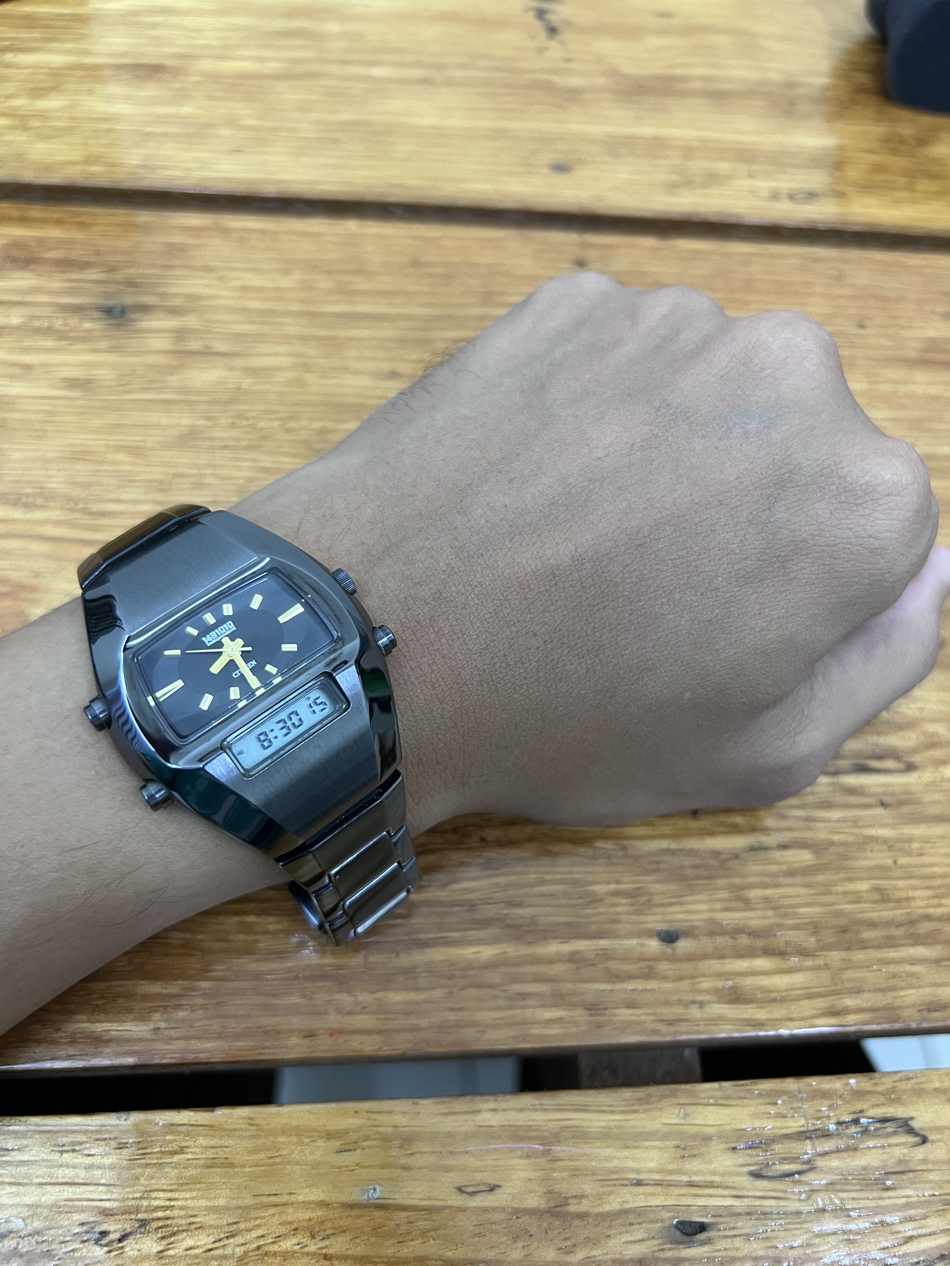 Vintage citizen 1481010 Analog Digital Watch - 7