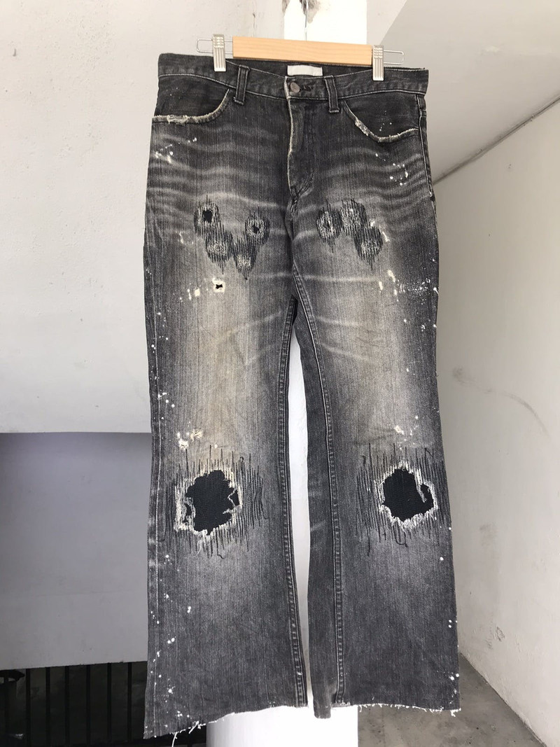 NUMBER (N)INE AW2001 Number Nine Grunge Denim | azzashop | REVERSIBLE