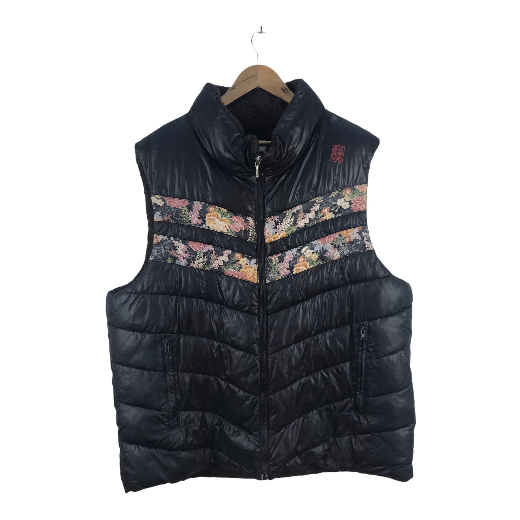 Sukajan Souvenir Jacket - Karakuri Tamashi Sukajan Puffer Fish Koi Vest - 2